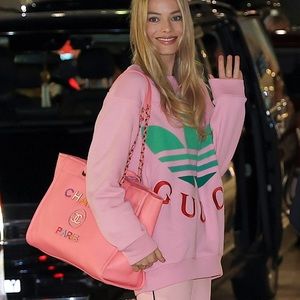 Barbie Pink Chanel Large Deauville Shopping Tote